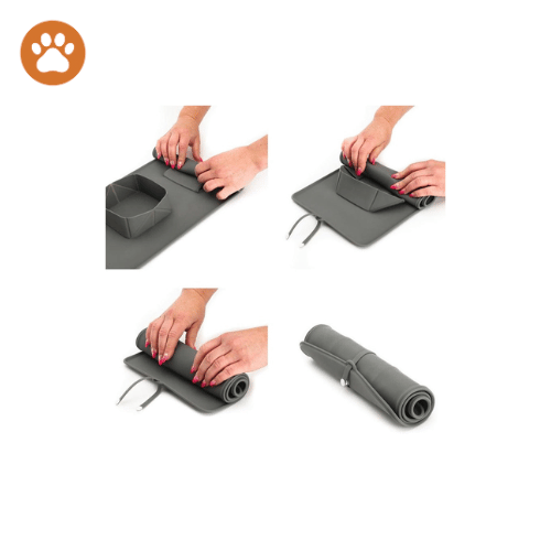 Portable Pet Bowl – Double Silicone Food & Water Dish